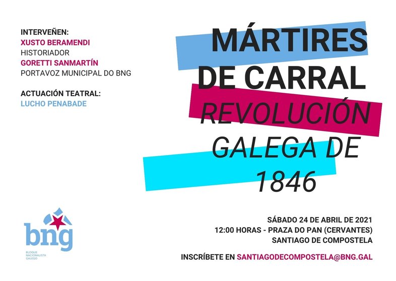 En lembranza dos Mártires de Carral e a Revolución Galega de 1846
