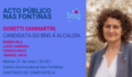 Martes: acto nas Fontiñas