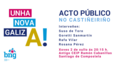 Suso de Toro, Goretti Sanmartín, Rafa Vilar e Rosana Pérez participan nun acto no Castiñeiriño