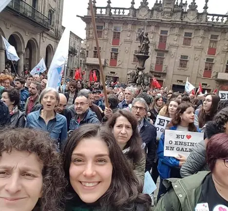 Manifestaci&oacute;n de Queremos Galego de 2019