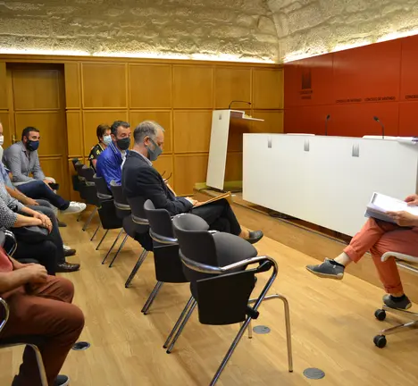 Reuni&oacute;n de Goretti Sanmart&iacute;n coa Plataforma "Corexo libre de residuos"