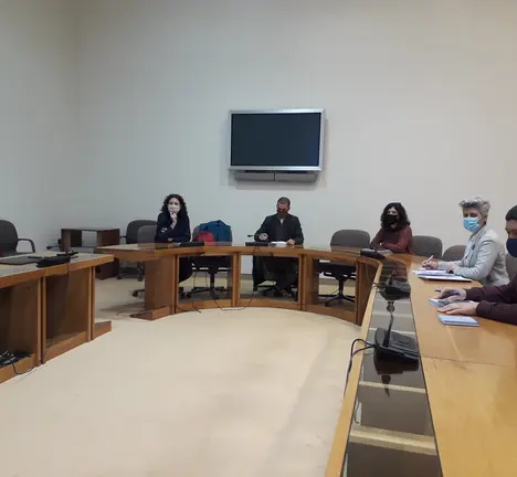Encontro no Parlamento coa Plataforma Danza Compostela