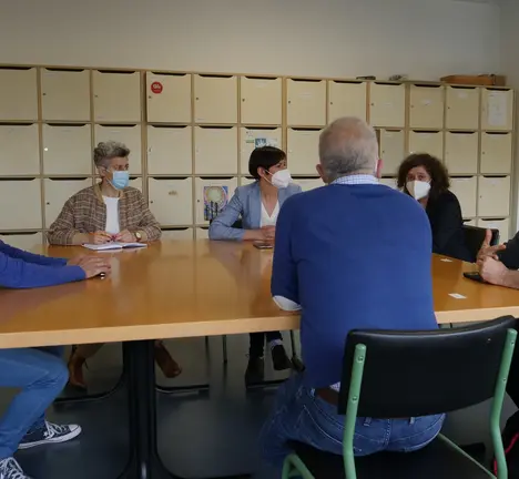 Reuni&oacute;n coa directiva do Conservatorio e da FANPA