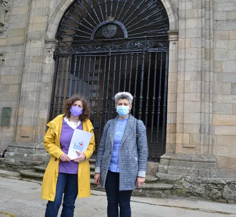 Goretti Sanmart&iacute;n e Mercedes Queixas no Pante&oacute;n