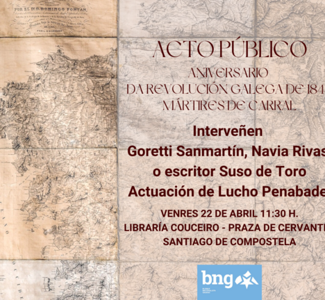 acto p&uacute;blico aniversario da revoluci&oacute;n galega de 1846 m&aacute;rtires de carral