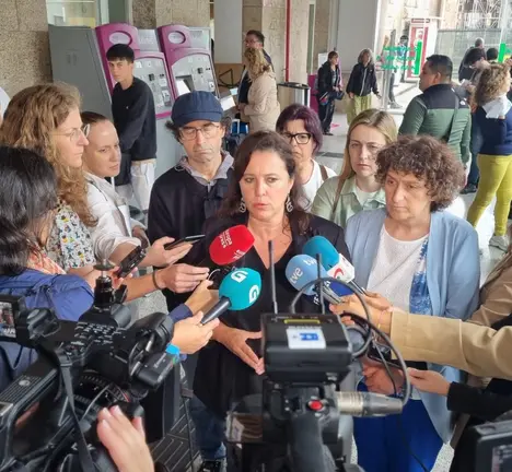 Declaraci&oacute;ns aos medios de Ana Miranda e Goretti Sanmart&iacute;n no d&eacute;cimo aniversario do accidente de Angrois