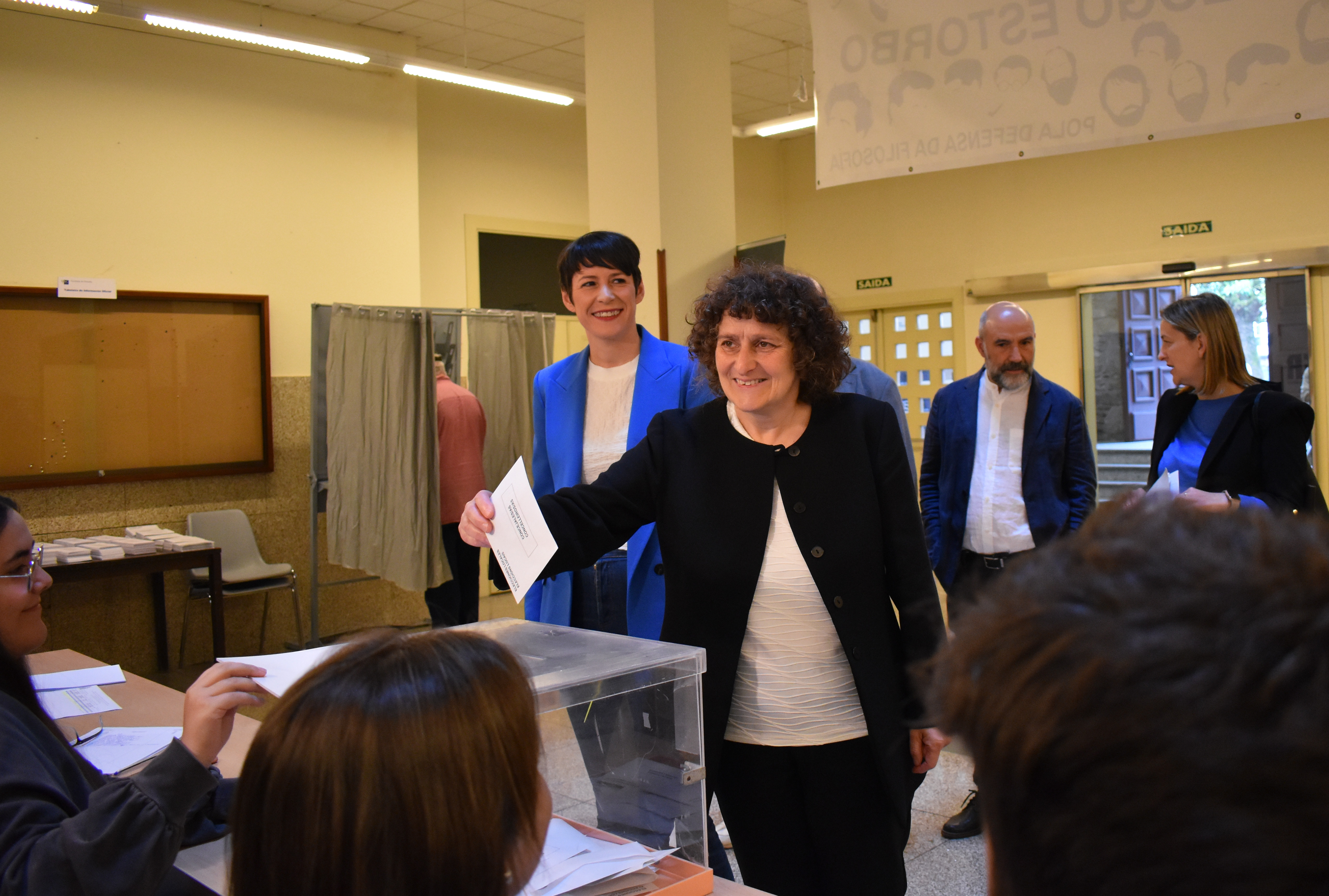Goretti Sanmartín anima a veciñanza a votar "porque ten o poder de decidir quen será alcalde ou alcaldesa"