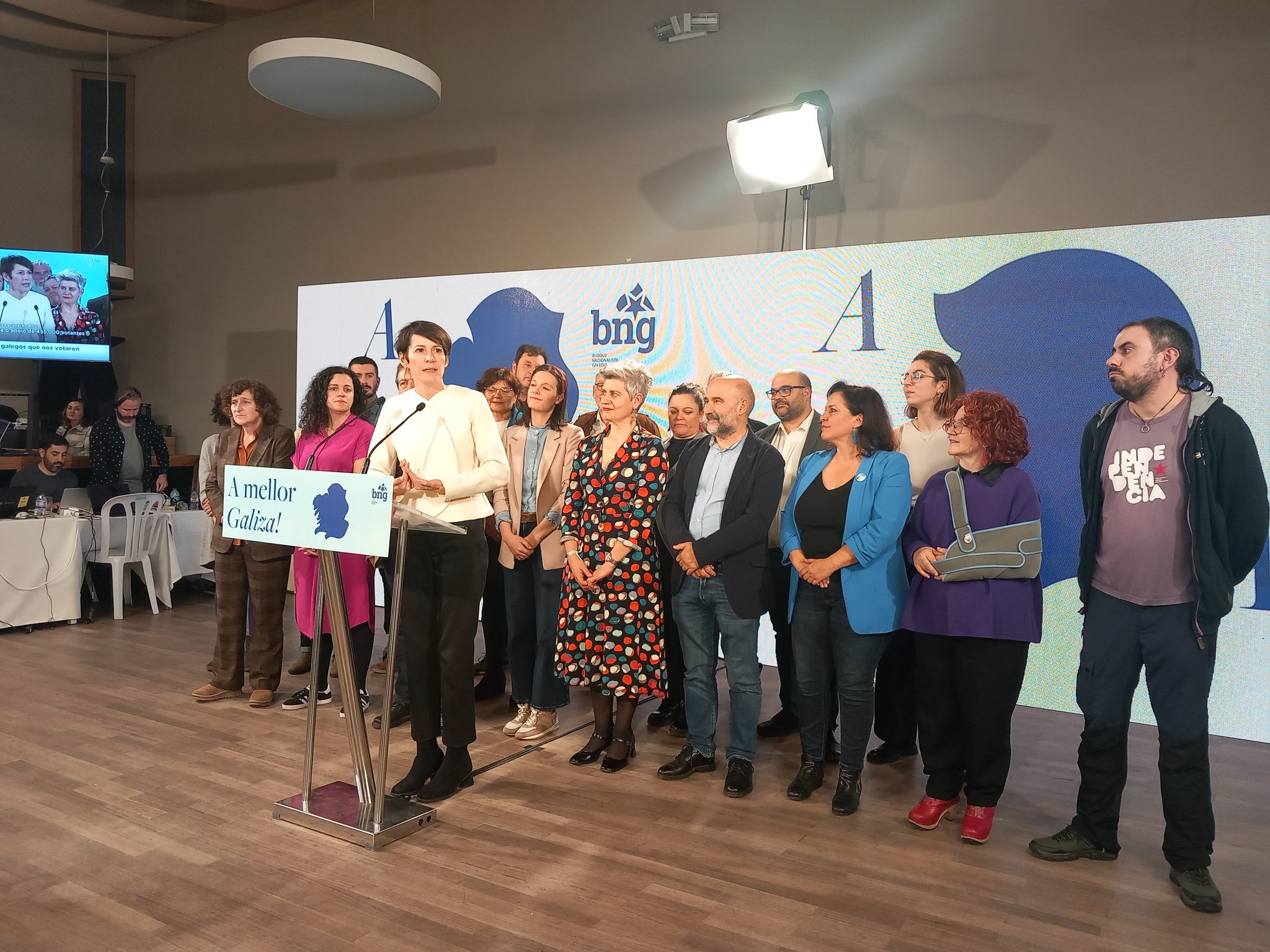 O BNG consegue en Santiago 20.848 votos nas eleccións galegas 2024